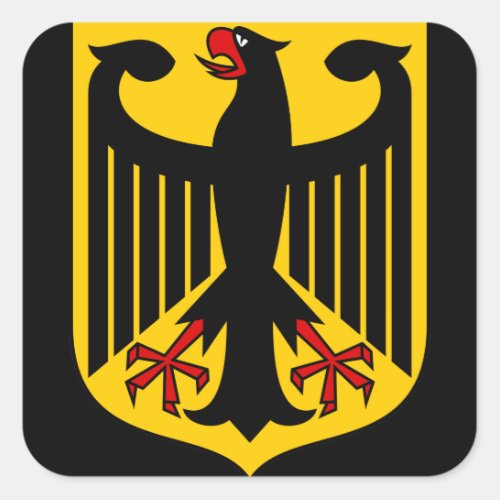 germany emblem square sticker