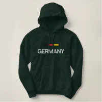 Germany Embroidered Hoodie Zazzle