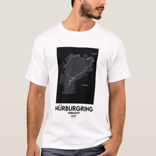 Germany F1 Nrburgring circuit map  T_Shirt