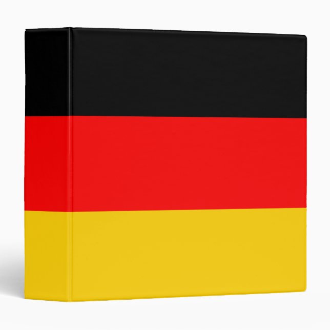 Germany Flag 3 Ring Binder (Front/Spine)