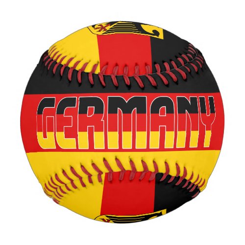 Germany Flag and Coat of Arms Patriotic Baseball