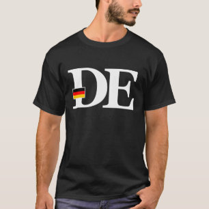 Germany Flag and Country Initials T-Shirt