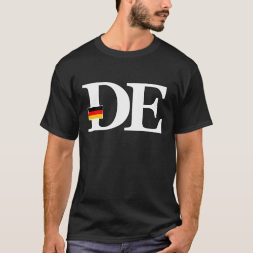 Germany Flag and Country Initials T_Shirt