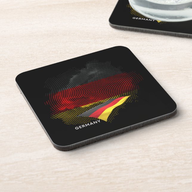 Germany flag beverage coaster (Left Side)