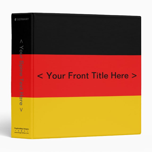 Germany Flag Binder (Front/Spine)