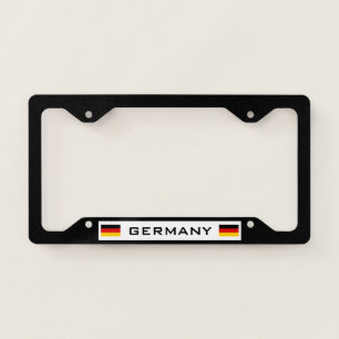 Germany Flag black license plate frame