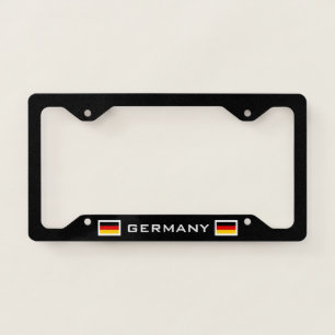 Germany Flag black license plate frame