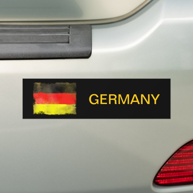 Germany Flag Bumper Sticker (On Car)