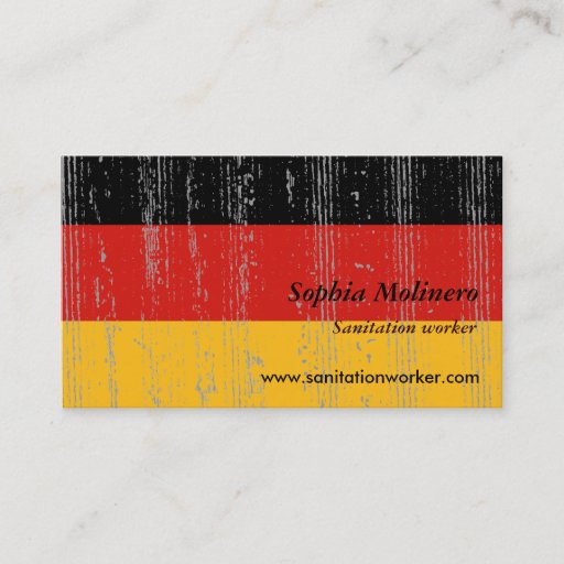 Customizable Germany Flag Business Card
