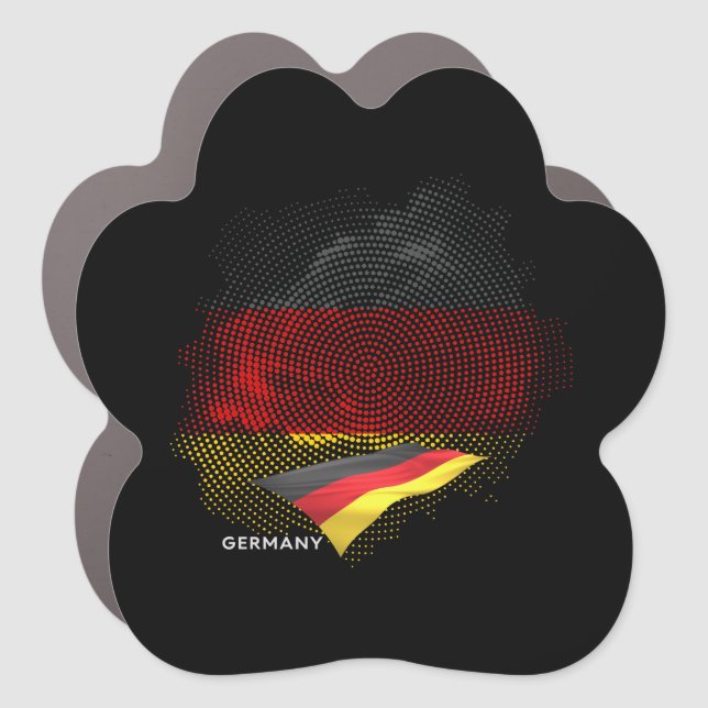 Germany flag car magnet (Front)