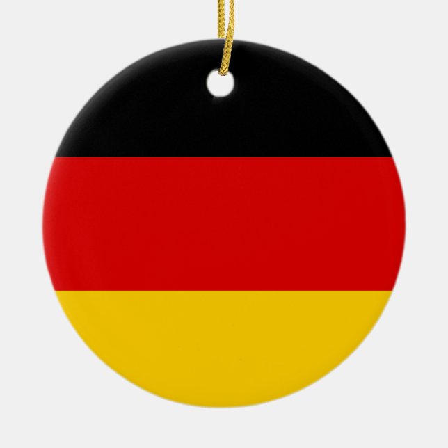 Germany Flag Ceramic Ornament (Front)