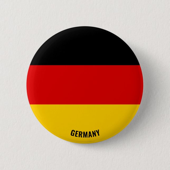 Germany Flag Charming Patriotic Button (Front)