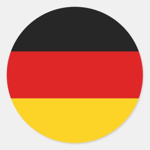 Germany Flag Classic Round Sticker