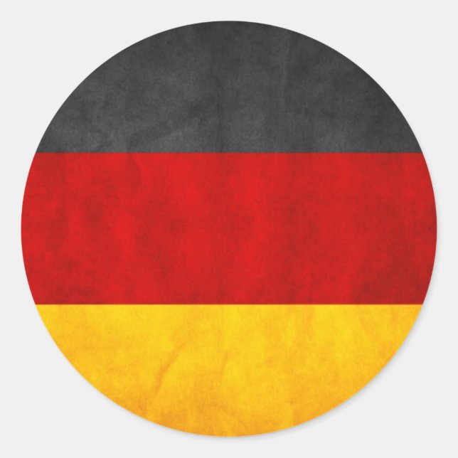 Germany Flag Classic Round Sticker (Front)