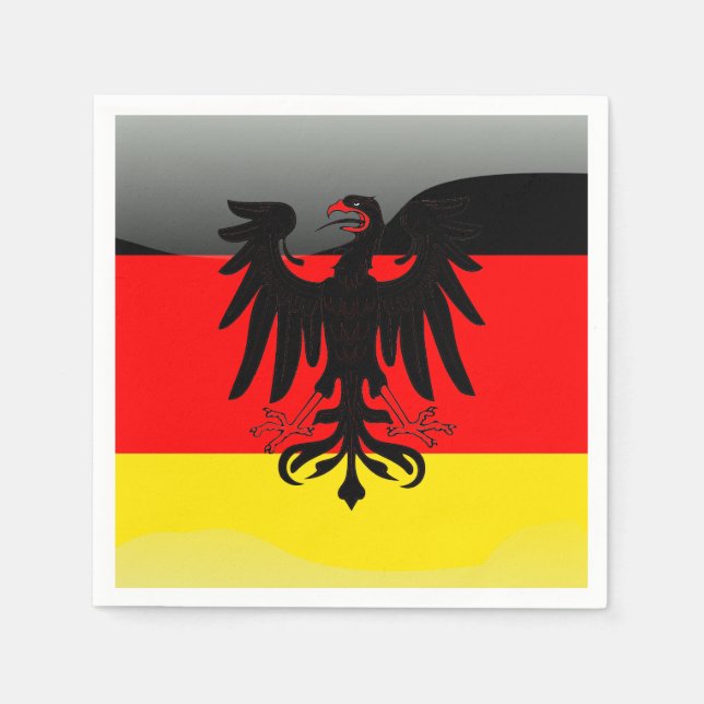 Germany flag-Coat of arms Paper Napkins (Front)