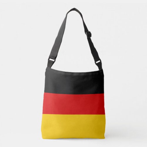 Germany Flag Colors Black Red Gold Deutsche Flagge Crossbody Bag