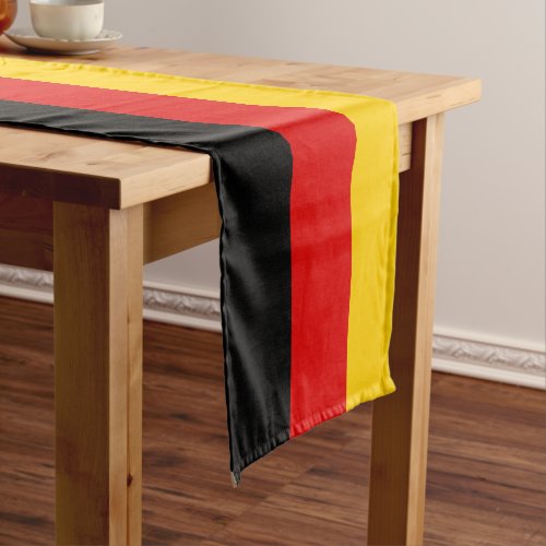 Germany Flag Colors Black Red Gold National Pride Medium Table Runner