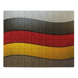 Germany Flag Colors-Chrome by Shirley Taylor Jigsaw Puzzle