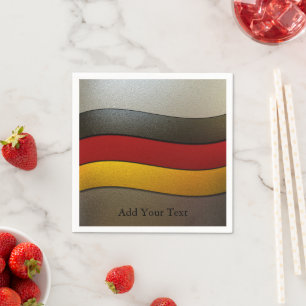 Germany Flag Colors-Chrome by Shirley Taylor Paper Napkins
