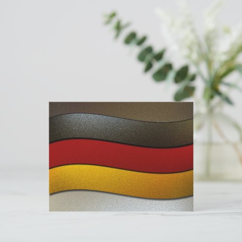 Germany Flag Colors_Chrome by Shirley Taylor Postcard