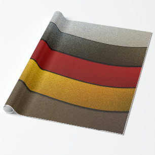 Germany Flag Colors-Chrome by Shirley Taylor Wrapping Paper