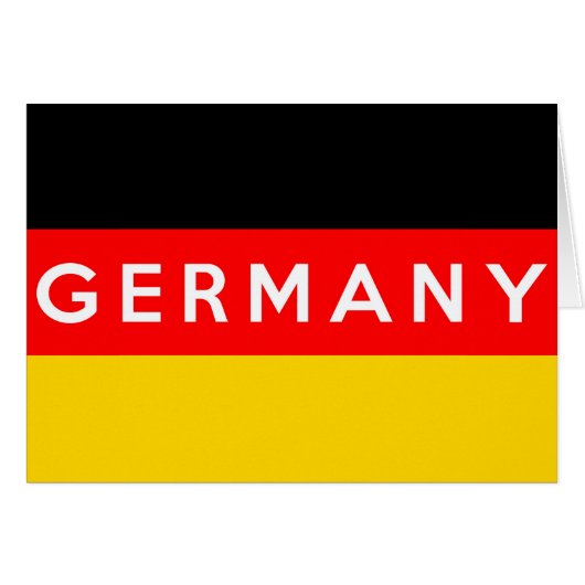 germany flag country text name (Front Horizontal)