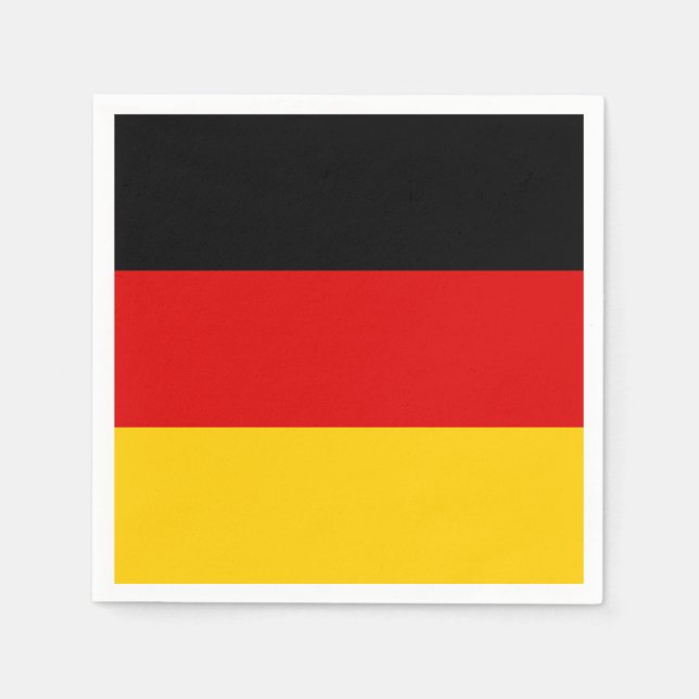 Germany Flag Deutschland Patriotic German Napkins (Front)