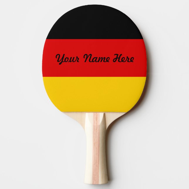  Germany flag - Deutschland Ping-Pong Paddle (Back)