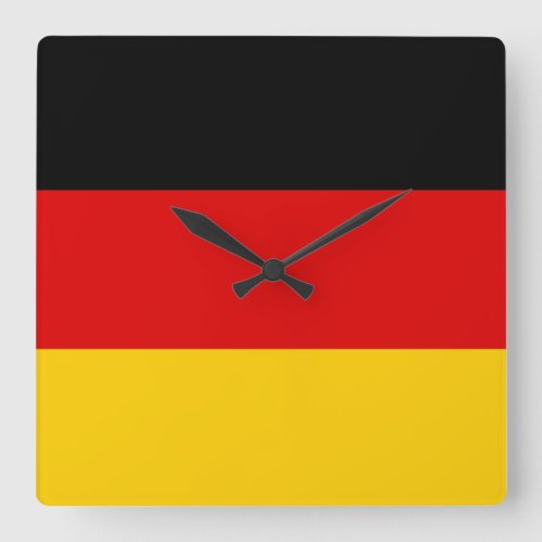 Germany flag _ Deutschland Square Wall Clock