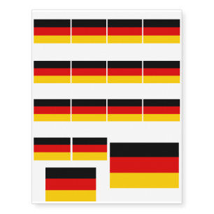 Germany flag - Deutschland Temporary Tattoos