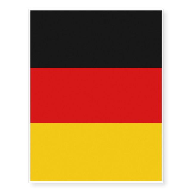Germany flag - Deutschland Temporary Tattoos (Front)