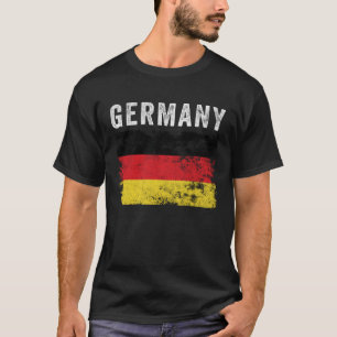 Germany Flag Distressed Men Women Kids German Fl T-Shirt