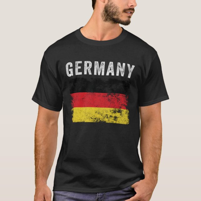 Germany Flag Distressed  Men Women Kids  German Fl T-Shirt (Front)