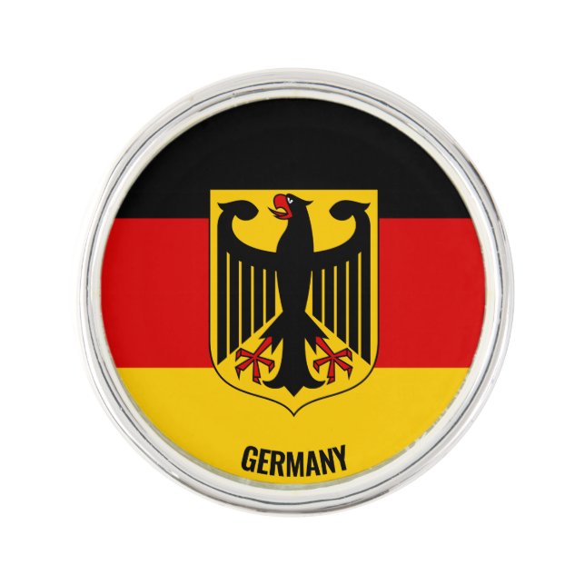 Germany Flag Elegant Patriotic Lapel Pin (Front)