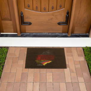 Germany flag fiber doormat