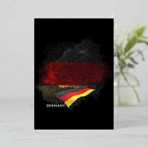 Germany flag foil invitation