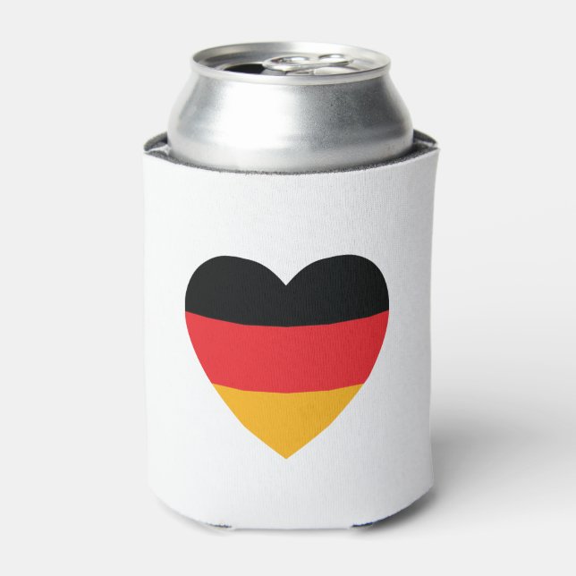 Germany Flag Heart Can Cooler (Can Front)