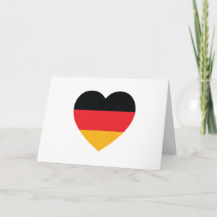 Germany Flag Heart Greeting Card