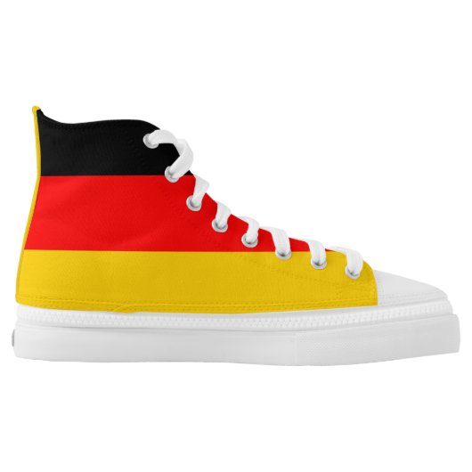 Germany Flag High-Top Sneakers (Left Shoe Inside)