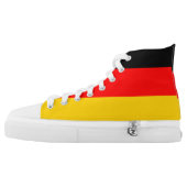 Germany Flag High-Top Sneakers (Left Shoe Outside)