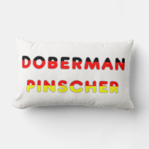 germany-flag in doberman pinscher name lumbar pillow