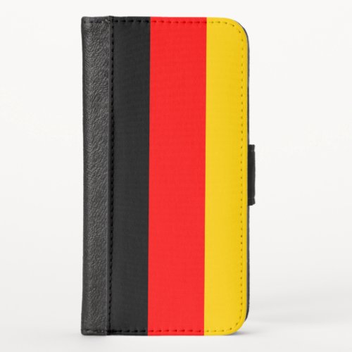 Germany Flag iPhone X Wallet Case