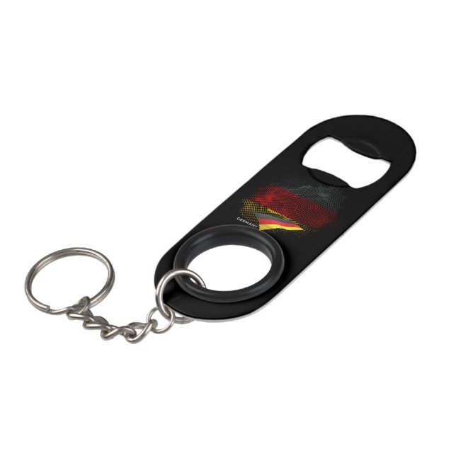 Germany flag keychain bottle opener (Front Angled)