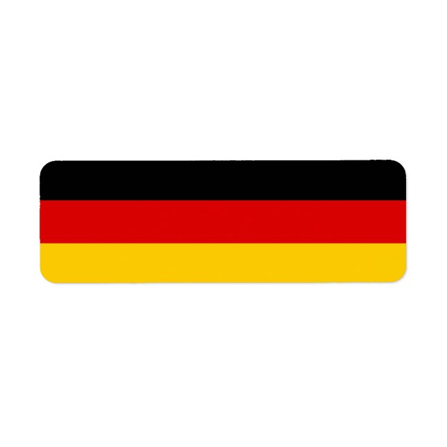 Germany Flag Label (Front)