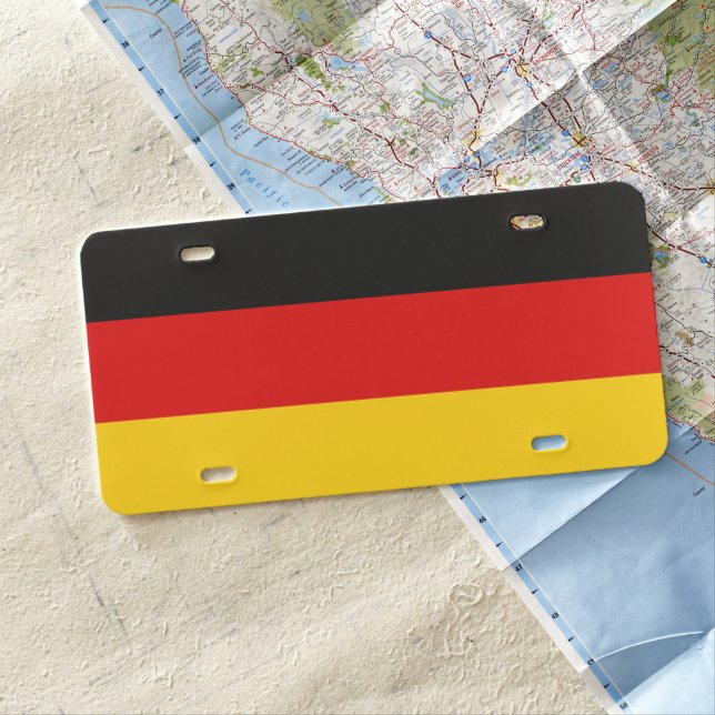 Germany Flag License Plate (In Situ)