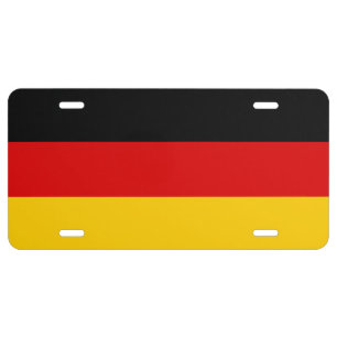 Germany Flag License Plate