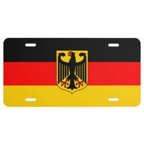 Germany Flag License Plate