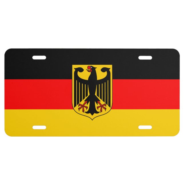 Germany Flag License Plate (Front)