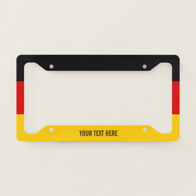 Germany flag license plate frame (Front)