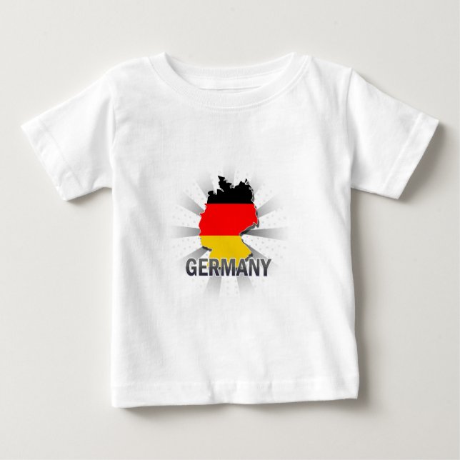 Germany Flag Map 2.0 Baby T-Shirt (Front)